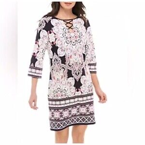 SANDRA DARREN Mandala Shift Dress SIZE Large, L